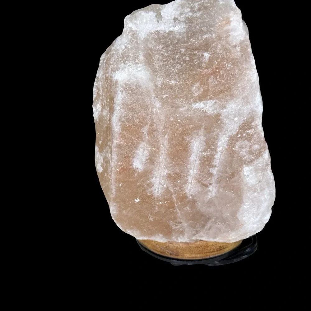 Himalayan Pink Salt Crystal Lamp, Corded‎ Plug-In Table Lamp w/ Switch 7.25